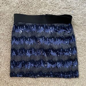 Sequin mini skirt